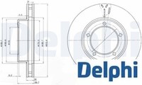 2X Bremsscheibe Delphi BG3558 2 Bremsscheiben Vorderachse Vorne