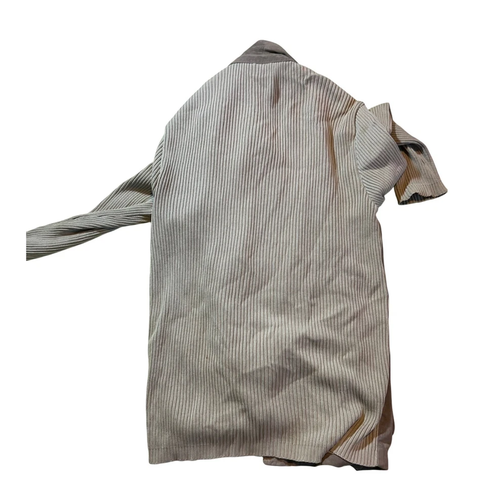 Chaqueta Blazer Gris Vintage Bally Para Hombre Gamuza Tejida Doble Pecho Talla 38 Foto 2 de 4