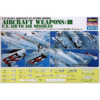 HASEGAWA HAS35003 US Aircraft Weapons III (X72-3)