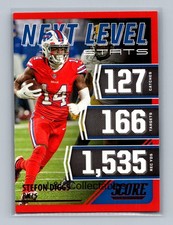 2021 Score #NL12 Stefon Diggs Next Level Stats Red
