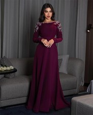 Exquisite Sheath Prom Dress for Guest Evening Backless Long Sleeve Floor Length