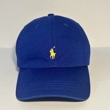 Polo Ralph Lauren Hat Cap StrapBack Blue Classic Chino Baseball Unisex PreOwned