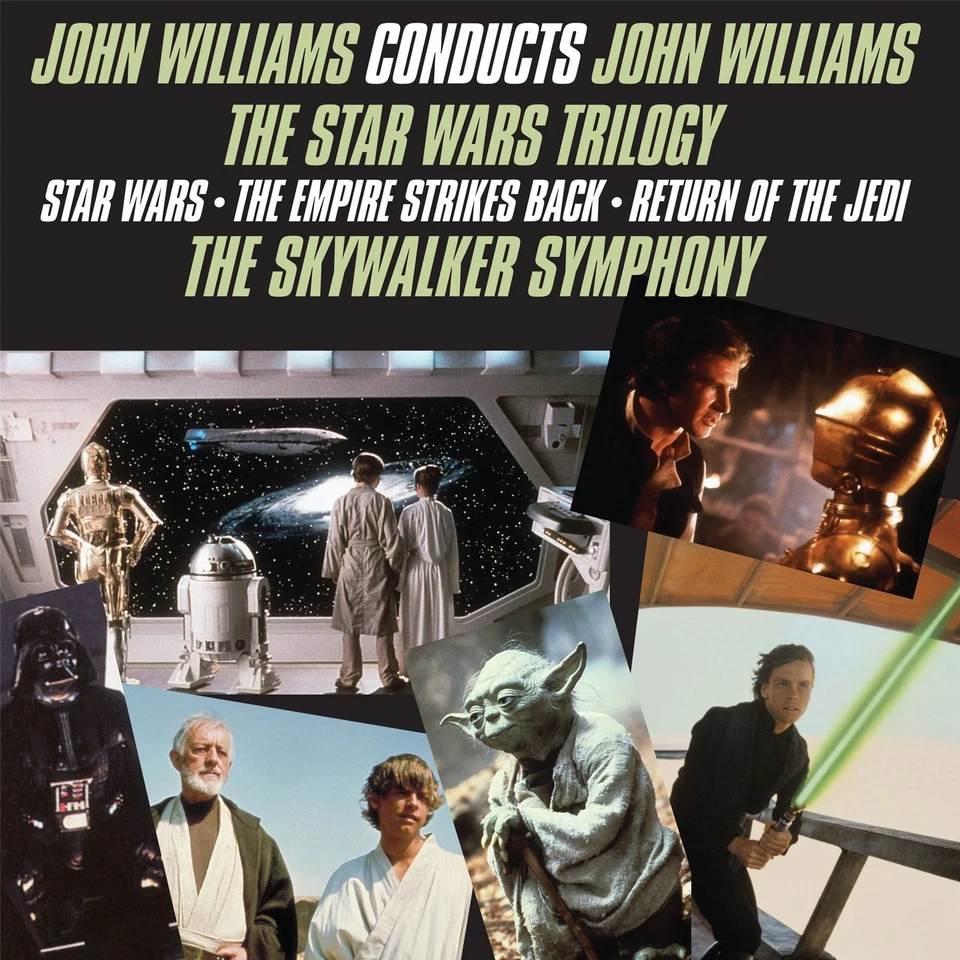 John Williams Conducts The Star Wars Trilogy - 2x 180G Blue Vinyl LP (New) - Image 2 of 2