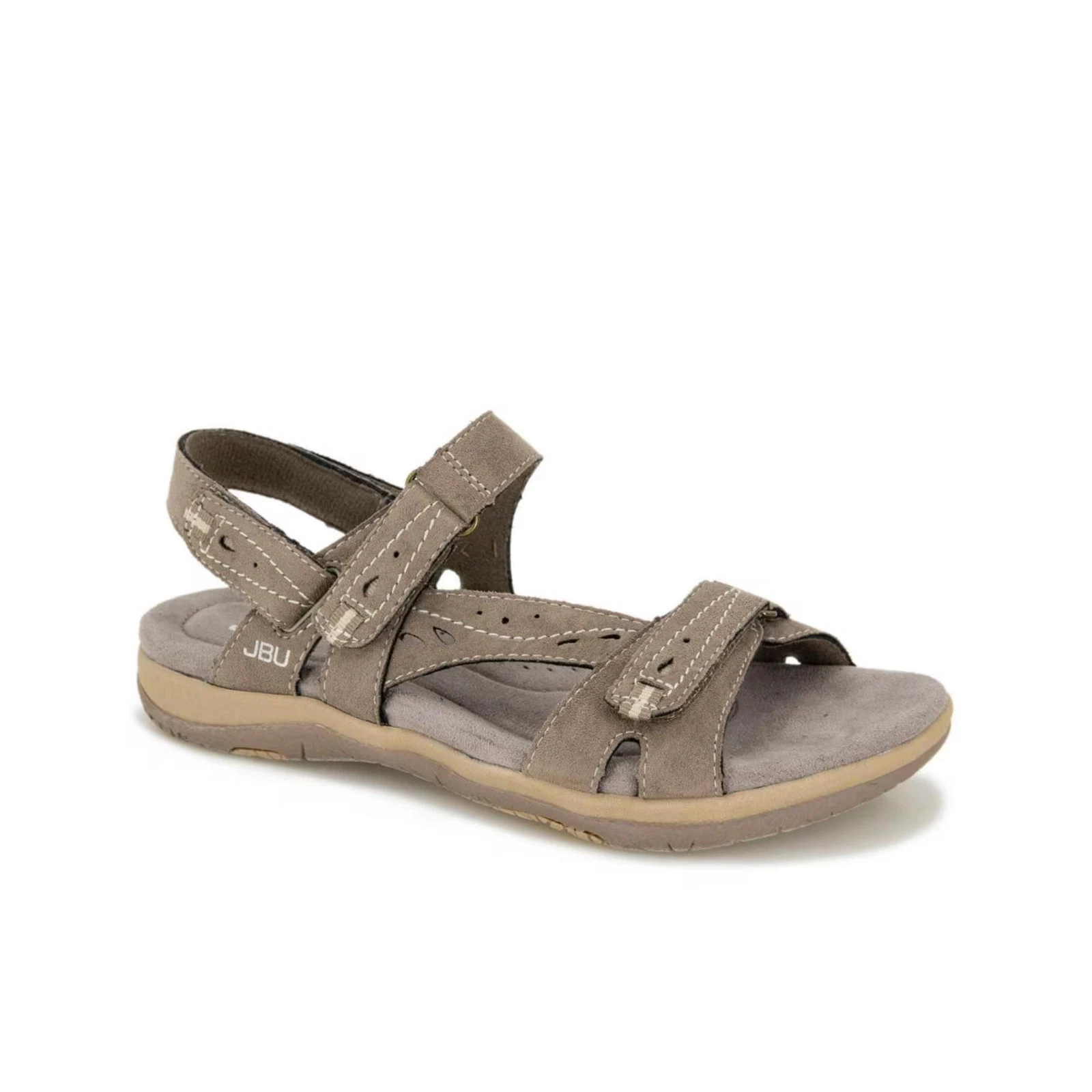 Women's JBU Stephie Flat Sandals Brown