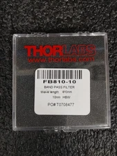 Thorlabs FB810-10 Ø1" Bandpass Filter CWL = 810 ± 2 nm FWHM = 10 ± 2 nm