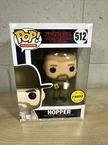 Chase Variant Limited Edition Funko POP Television: Stranger Things Hopper #512