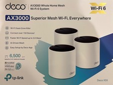 TP-Link Deco AX3000 Whole Home Mesh Wi-Fi 6 System - 3x Deco X55