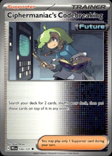 Ciphermaniac's Codebreaking 104/131 Uncommon Prismatic Evolutions Pokemon NM