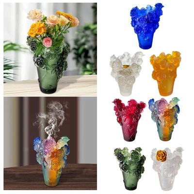 Kristall Vase Räucherstäbchenhalter Räuchergefäß für SPA Zimmer Geschenk Jubiläum