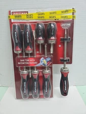 New CRAFTSMAN 8 Piece RATCHETING SCREWDRIVER SET PHILLIPS  SLOTTED FLAT 44659