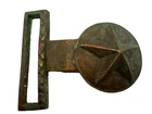 Antique 5-Point Star Sword Belt Buckle Plate – Military / Militia