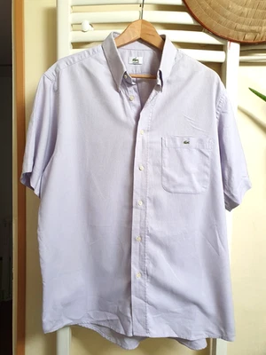 🐊 LACOSTE DEVANLAY Chemise Taille 44 (XL) . Manches courtes . Très bon état - Photo 1/3
