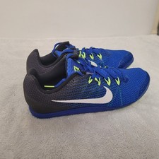 Nike Zoom Rival Distance Track Field Cleats Blue-Green Mens 11.5 w/o Spike Kit