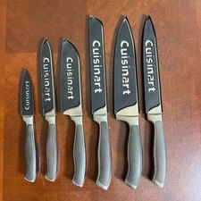 Cuisinart 6 Piece Stainless Steel Knife Set w/ Sheaths Model 17550F