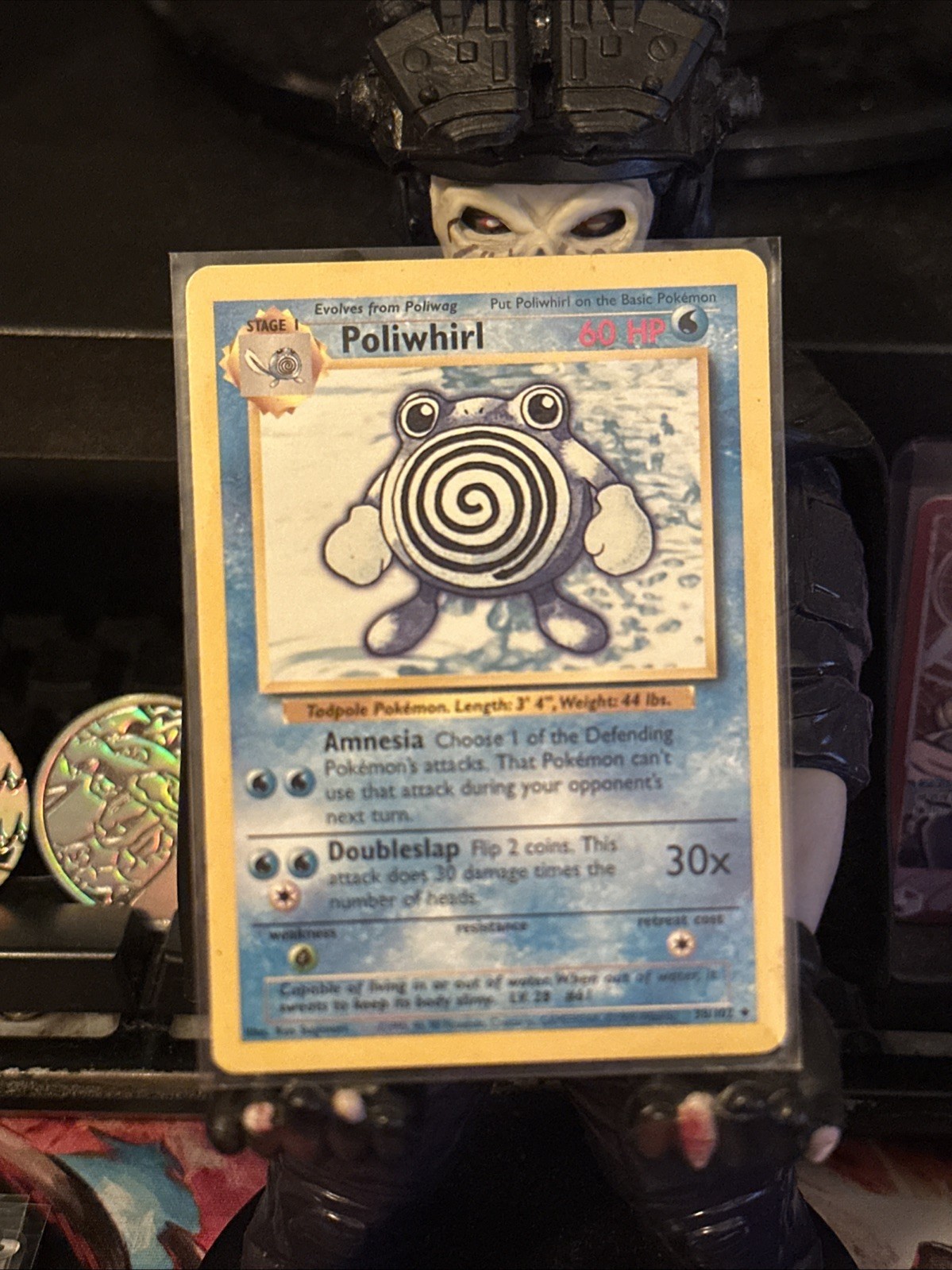 Pokemon TCG Poliwhirl 38/102 Base Set Uncommon LP 1999 WoTC Unlimited