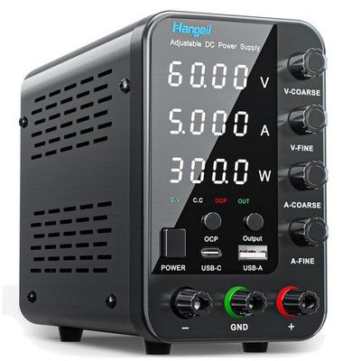 60V 5A Bench Power Supply with Fine Adjustment