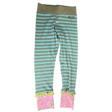 Matilda Jane Pink and Blue Striped Leggings Size 8
