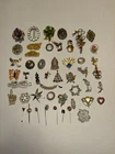 Vintage Lot Of 45+ Brooches & Stick Pins Victorian, Trifari, Coro, Hobe, Silver