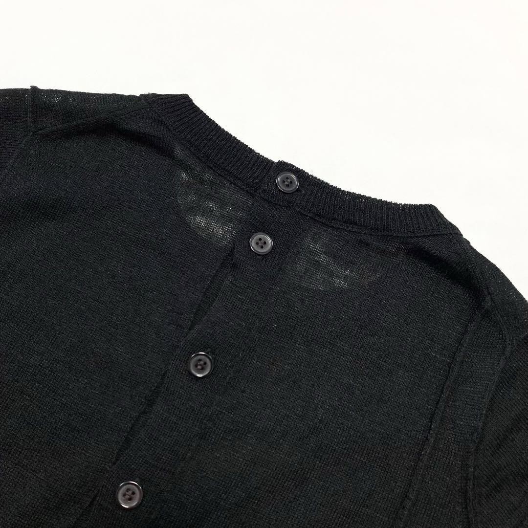 Y's PLAIN STITCH RANDOM TUCK PULLOVER 黒2 Y's 23SS Plain Stitch Random Tuck Sweater Size 2 Men's