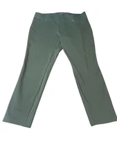 COUNTERPARTS Women's Size Large Dark Green Pull On Pants
