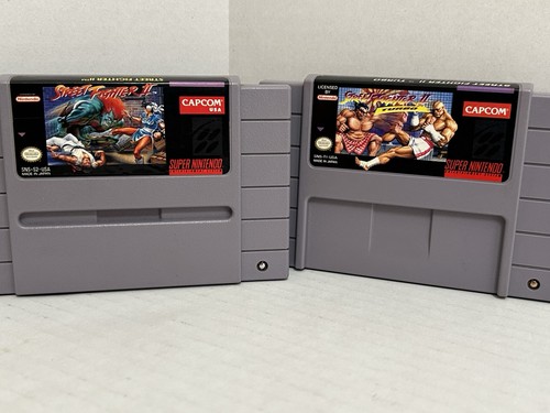 Lote de juegos Street Fighter II y Street Fighter II Turbo Super SNES Nintendo 2 - Imagen 2 de 24