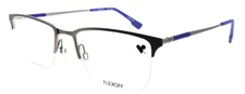Flexon E1130 044 Men's Glasses Half-rim Matte Silver 55-20-145 Flexible Titanium