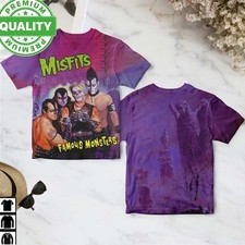 Hot Misfits Band Famous Monsters S to 6XL Poleyester 3D AOP Shirt CK206