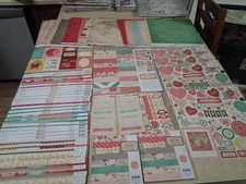 Crate Paper Fourteen Big Lot. New Old Stock. Scrapbook Valentine