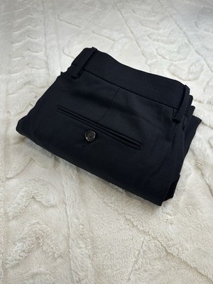 J Crew Pants Mens 33 Black Bowery Slim Fit Four Season Wool Stretch Slacks