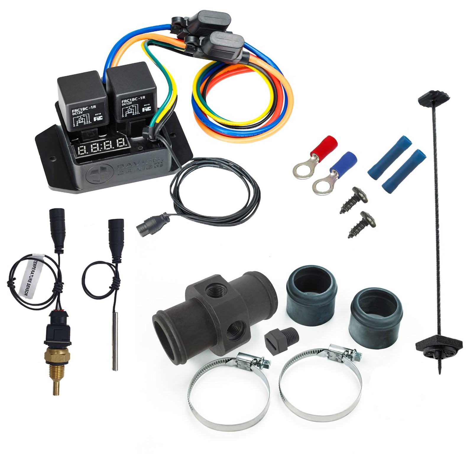 Davies Craig Digital Thematic Fan Switch Kit Inc. 1/4 Inch NPT Sensor, 35mm Adap
