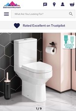 Bathroom Mountain Denver close coupled toilet including cistern and seat