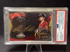 2024 Topps Five Star Corbin Carroll Auto Red 1/1 Golden Graphs Gold Ink PSA Auth