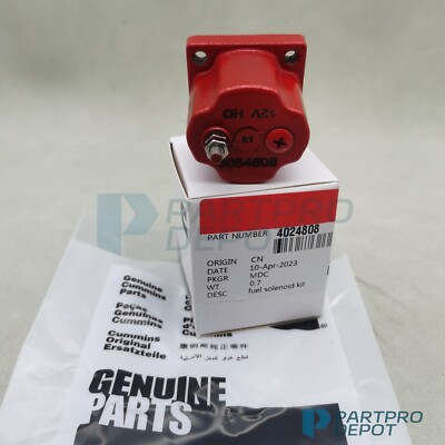 GENUINE OEM 4024808 Fuel Solenoid Coil Fit Cummins PTG Fuel 