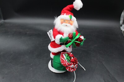 Annalee 2019 Christmas Swirl Santa Claus with Toybag 9'' Doll Gift w/ Tag NEW