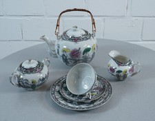 elegant China porcelain tea service 25 pieces for 6 people vintage 1960s