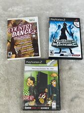 Dance Dance Revolution Lot Of 3 Dance Country 2 Wii /DDR Max /Supernova 2 PS2