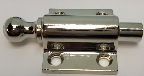 Window Sash ventilating Bolt Latch vent lock air 3 strike Plates heights brass - Picture 5 of 29