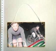 TARGA RECENTE ciclismo foto ciclista bicicletta italia costante girardengo