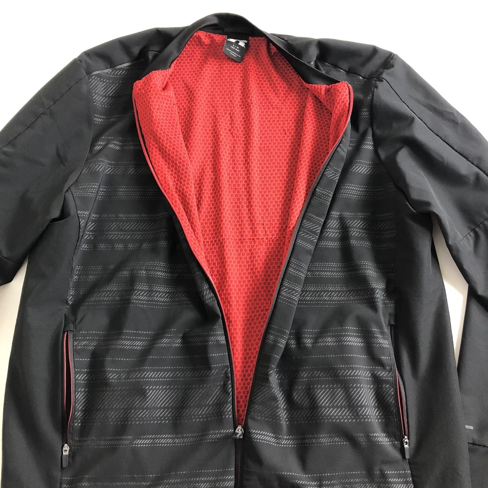 Russell Athletic Men Black Full Zip Track Jacket Size Large Gym Running Train - Image 3 of 4