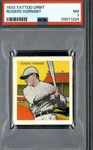 1933 Tattoo Orbits Rogers Hornsby - PSA 7