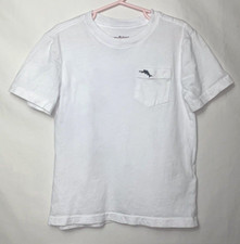 Tommy Bahama Kids T-shirt w/ Pocket Size S 5/6 White B5 O