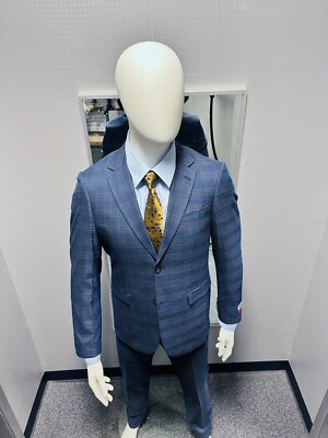  Men's Two Piece SLIM FIT Suits Jacket and Pant 2 Piece Set
