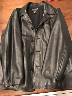 j crew black leather jacket