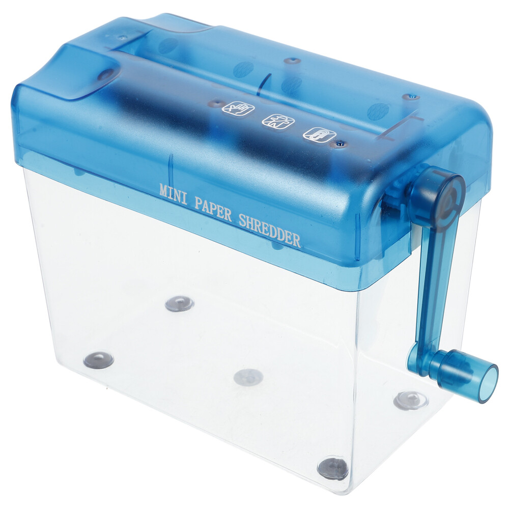 Hand Crank Paper Document Shredder Small Desktop Shredder Home Desktop Shredder-image