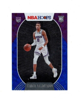 その他 2020-21 Hoops TYRESE HALIBURTON Auto 2020/21 Panini Hoops Blue Hyper Holo Tyrese Haliburton Parallel
