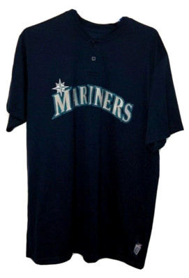 Majestic Cool Base Seattle Mariners MLB #7 Reggie Lawson Jersey Shirt Large
