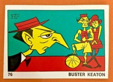 PANINI OK VIP BUSTER KEATON N. 76 - 1973 NUOVA CON VELINA  NEW MINT AMAZING