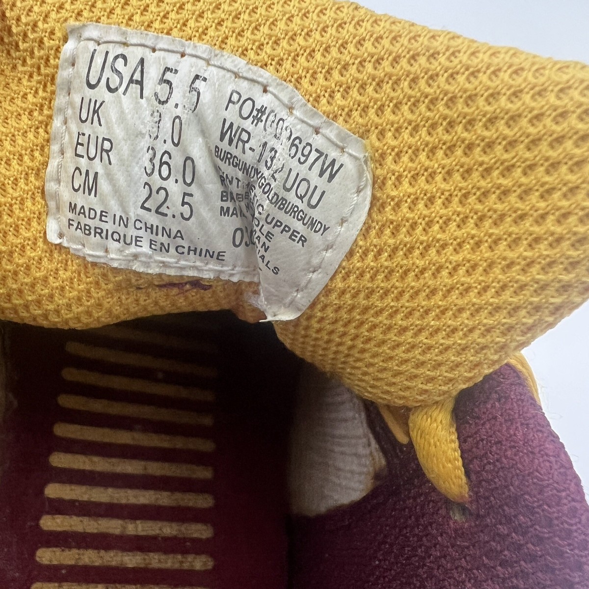 Vintage Dada Supreme Solesonic Shoes Maroon & Gold Size 5.5 | eBay