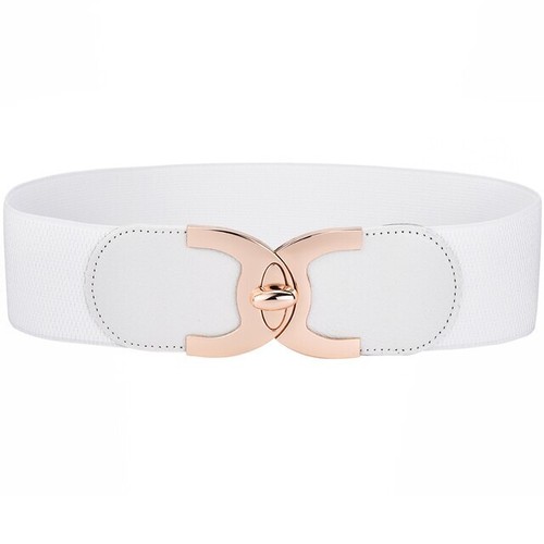 Wide Elastic Waist Belt Ladies Fashion Cinch Stretchy Stylish Dress Waistband - Picture 7 of 14