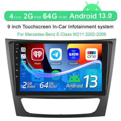 Autoradio Android 14 Mercedes E W211 | Écran Tactile | Carplay